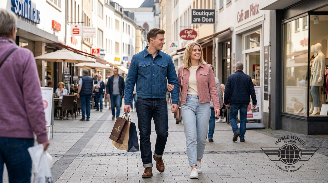 Jeans-Lederjacke