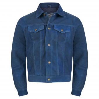  Leder-Jeans Jacke blue 
