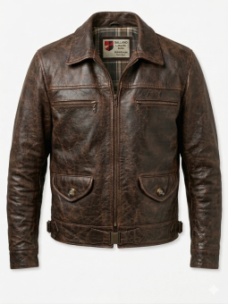  Flight Jacket Hartmann: Brown Horsehide 