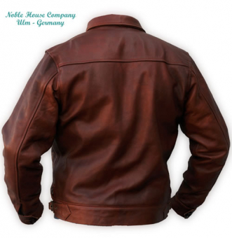 Noble House Company | Flight Jacket Hartmann: Brown Horsehide ...