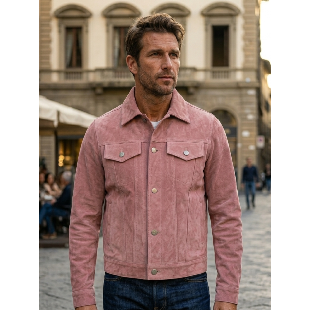 Leder-Jeans Jacke Rose 