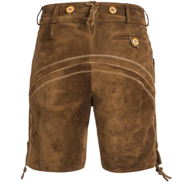 Herren Trachten Lederhose mit Trägern Wildleder Kurze Länge 