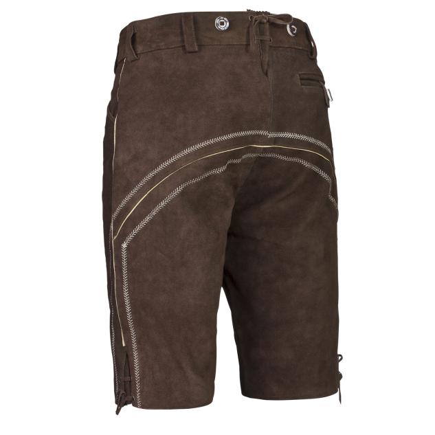 Herren Trachten Lederhose mit Trägern Wildleder Kurze Länge 