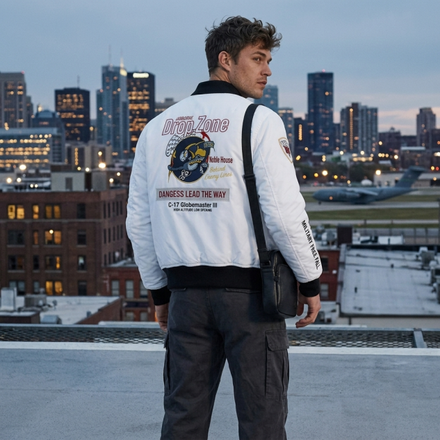 MA-1 Nylon Bomber Jacke AIRBORNE 