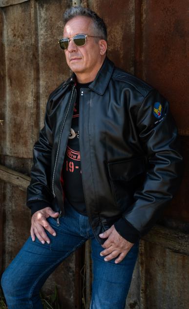 Flight Jacket A-2 "US Army Air Force" Horsehide, Black M