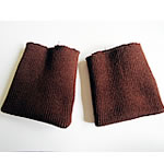 Poignets bort côté en marron 