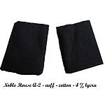 cuffs - black - cotton 