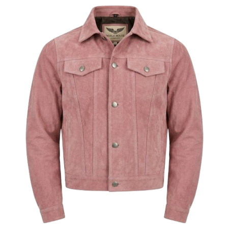 Giacca di pelle in stile jeans 