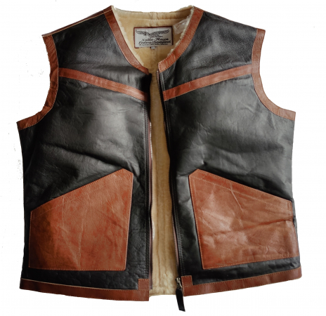 Gilet d'hiver en peau de mouton 