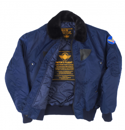 B-15 Chaqueta de Nylon de Bombadero Azul 