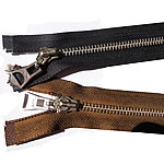 Fermeture éclair (reproduction de la  2nd guerre mondiale) marron 5 mm 